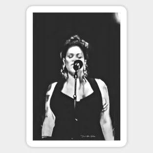 Beth Hart - Austin, Texas - Black And White - Graphic 2 Sticker